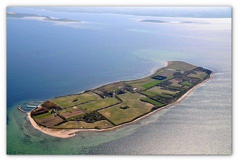 Остров, на котором проходил практику в Дании