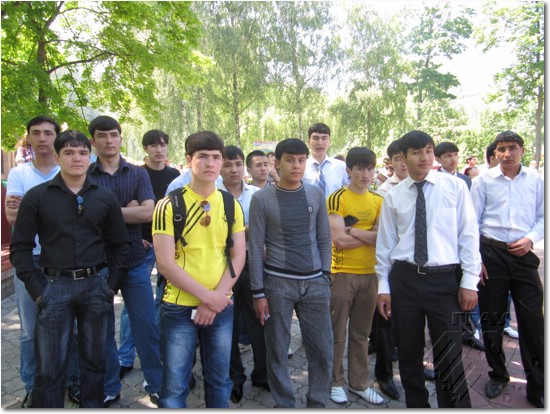 Таксама прадстаўнікі студэнцтва з Туркменіі 