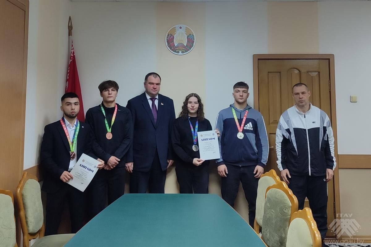 Встреча ректора и спортсменов