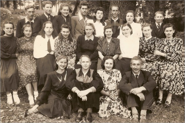 Студенты 1 группы зооинженерного факультета, 1952 год