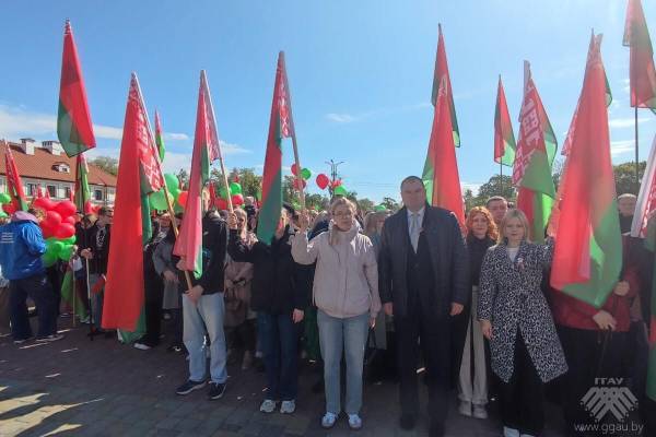 Чествование государственных символов Республики Беларусь прошло в Гродно